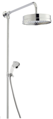 Hudson Reed Concealed Valves Sets Rigid Riser Kit Trad Chrome Brass 1081x160x635mm - JJ Building Materials
