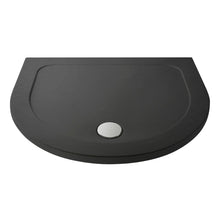 Hudson Reed D Shape Trays D Shaped Shower Tray Contemp Grey Slate Acrylic Capped Abs Caco3 And Pu - JJ Building Materials