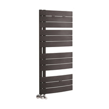 Hudson Reed Elgin Heated Towel Rail Contemp Anthracite Steel 1080x550x85mm - JJ Building Materials