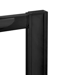 Hudson Reed Enclosure Accessories 1900mm Profile Extension Kit Contemp Matt Black Aluminium 1900x20x49mm - JJ Building Materials