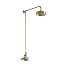 Hudson Reed Exposed Valve Sets Wall Mounted Thermostatic Shower Valve & Kit Trad Brushed Brass Brass - A8120 - JJ Building Materials