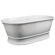 Hudson Reed Farringdon Freestanding Bath Trad White Cian Solid Surface - JJ Building Materials