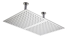 Hudson Reed Fixed Heads Ceiling - mounted Fixed Head Contemp Chrome Stainless Steel 220x400x600mm - JJ Building Materials