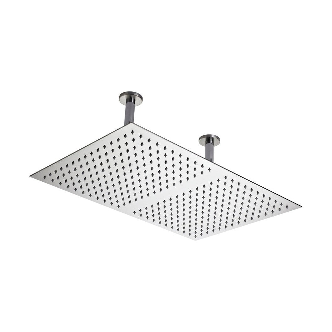 Hudson Reed Fixed Heads Ceiling-mounted Fixed Head Contemp Chrome Stainless Steel 220x400x600mm - JJ Building Materials
