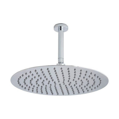 Hudson Reed Fixed Heads Ceiling Mounted Head & Arm Contemp Chrome Stainless Steel 356x400x400mm - JJ Building Materials