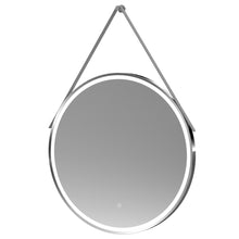 Hudson Reed Framed Led Touch Sensor Mirrors 800mm Round Illuminated Mirror Contemp Chrome Aluminium 800x800x40mm - JJ Building Materials