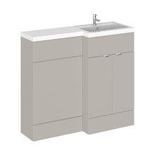 Hudson Reed Fusion 1000mm Right Hand Combination Contemp Pebble Grey MFC Smooth Matt 904x1005x355mm - JJ Building Materials