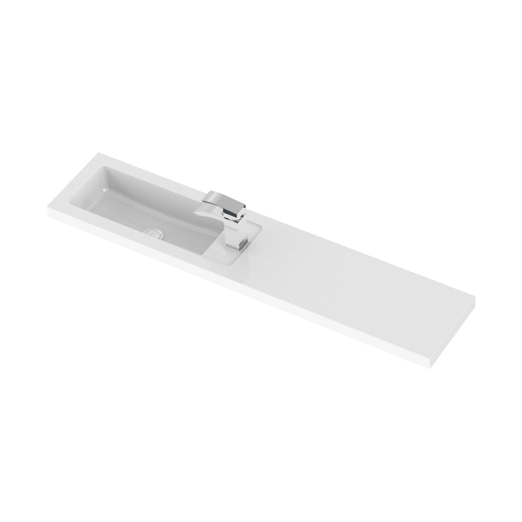 Hudson Reed Fusion 1200mm Combination - Compact Contemp Gloss White MFC Painted Gloss 904x1205x260mm - CBI125 - JJ Building Materials