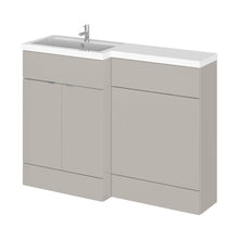 Hudson Reed Fusion 1200mm Left Hand Combination Contemp Pebble Grey MFC Smooth Matt 904x1203x355mm - CBI3209 - JJ Building Materials