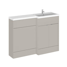 Hudson Reed Fusion 1200mm Right Hand Combination Contemp Pebble Grey MFC Smooth Matt 904x1203x355mm - CBI3210 - JJ Building Materials