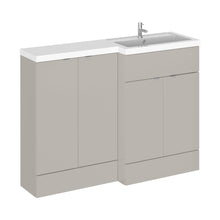 Hudson Reed Fusion 1200mm Right Hand Combination Contemp Pebble Grey MFC Smooth Matt 904x1203x355mm - CBI3212 - JJ Building Materials