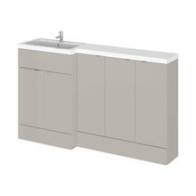 Hudson Reed Fusion 1500mm Left Hand Combination Contemp Pebble Grey MFC Smooth Matt 904x1505x355mm - CBI3217 - JJ Building Materials