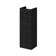Hudson Reed Fusion 300mm Base Unit - Compact Contemp Charcoal Black MFC Textured Woodgrain 864x300x255mm - JJ Building Materials