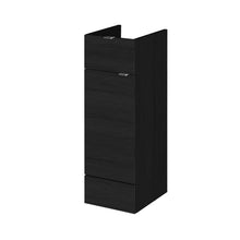Hudson Reed Fusion 300mm Drawer Lined Unit Contemp Charcoal Black MFC Textured Woodgrain 864x300x355mm - JJ Building Materials