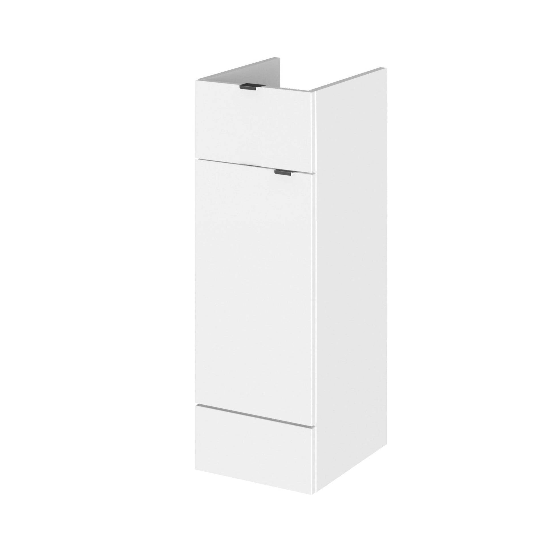 Hudson Reed Fusion 300mm Drawer Lined Unit Contemp Gloss White MFC Painted Gloss 864x300x355mm - JJ Building Materials