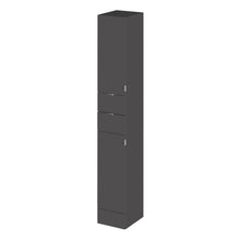 Hudson Reed Fusion 300mm Tall Unit Contemp Gloss Grey MFC Painted Gloss 1940x300x355mm - JJ Building Materials