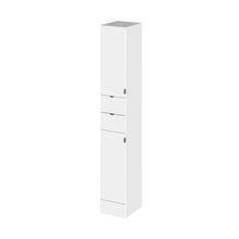 Hudson Reed Fusion 300mm Tall Unit Contemp Gloss White MFC Painted Gloss 1940x300x355mm - JJ Building Materials