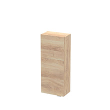 Hudson Reed Fusion 300mm Wall Unit Contemp Bleached Oak MFC Textured Woodgrain 700x300x180mm - JJ Building Materials