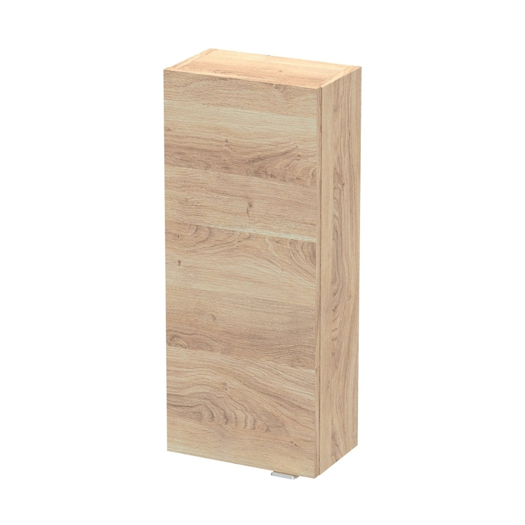 Hudson Reed Fusion 300mm Wall Unit Contemp Bleached Oak MFC Textured Woodgrain 700x300x180mm - JJ Building Materials