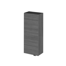 Hudson Reed Fusion 300mm Wall Unit Contemp Graphite Grey Woodgrain MFC Textured Woodgrain 700x300x180mm - JJ Building Materials