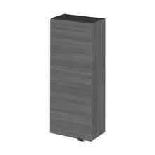 Hudson Reed Fusion 300mm Wall Unit Contemp Graphite Grey Woodgrain MFC Textured Woodgrain 700x300x180mm - JJ Building Materials