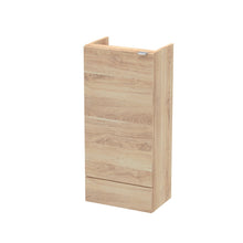 Hudson Reed Fusion 400mm Base Unit - Compact Contemp Bleached Oak MFC Textured Woodgrain 864x400x255mm - JJ Building Materials