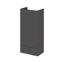 Hudson Reed Fusion 400mm Base Unit - Compact Contemp Gloss Grey MFC Painted Gloss 864x400x255mm - JJ Building Materials