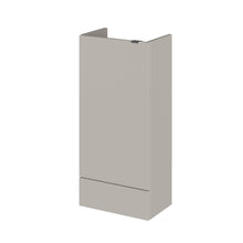 Hudson Reed Fusion 400mm Base Unit - Compact Contemp Pebble Grey MFC Textured Woodgrain 864x400x255mm - JJ Building Materials