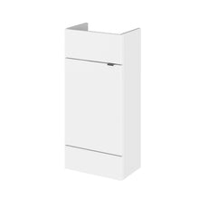 Hudson Reed Fusion 400mm Vanity Unit - Compact Contemp Gloss White MFC Painted Gloss 864x400x255mm - JJ Building Materials