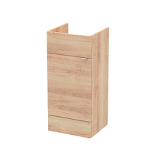 Hudson Reed Fusion 400mm Vanity Unit Contemp Bleached Oak MFC Textured Woodgrain 864x400x355mm - JJ Building Materials