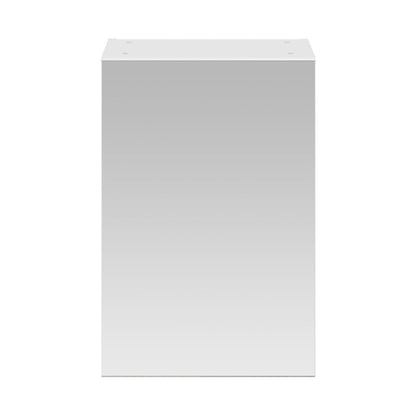 Hudson Reed Fusion 450mm Mirror Cabinet Contemp Gloss White MFC Painted Gloss 715x450x182mm - JJ Building Materials