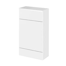 Hudson Reed Fusion 500mm Compact Wc Unit & Co - ordinating Top Contemp Gloss White MFC Painted Gloss 882x505x260mm - JJ Building Materials