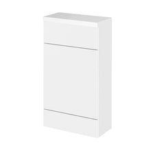 Hudson Reed Fusion 500mm Compact Wc Unit & Top Contemp Gloss White MFC Painted Gloss 904x505x260mm - JJ Building Materials