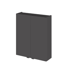 Hudson Reed Fusion 500mm Wall Unit Contemp Gloss Grey MFC Painted Gloss 713x500x182mm - JJ Building Materials