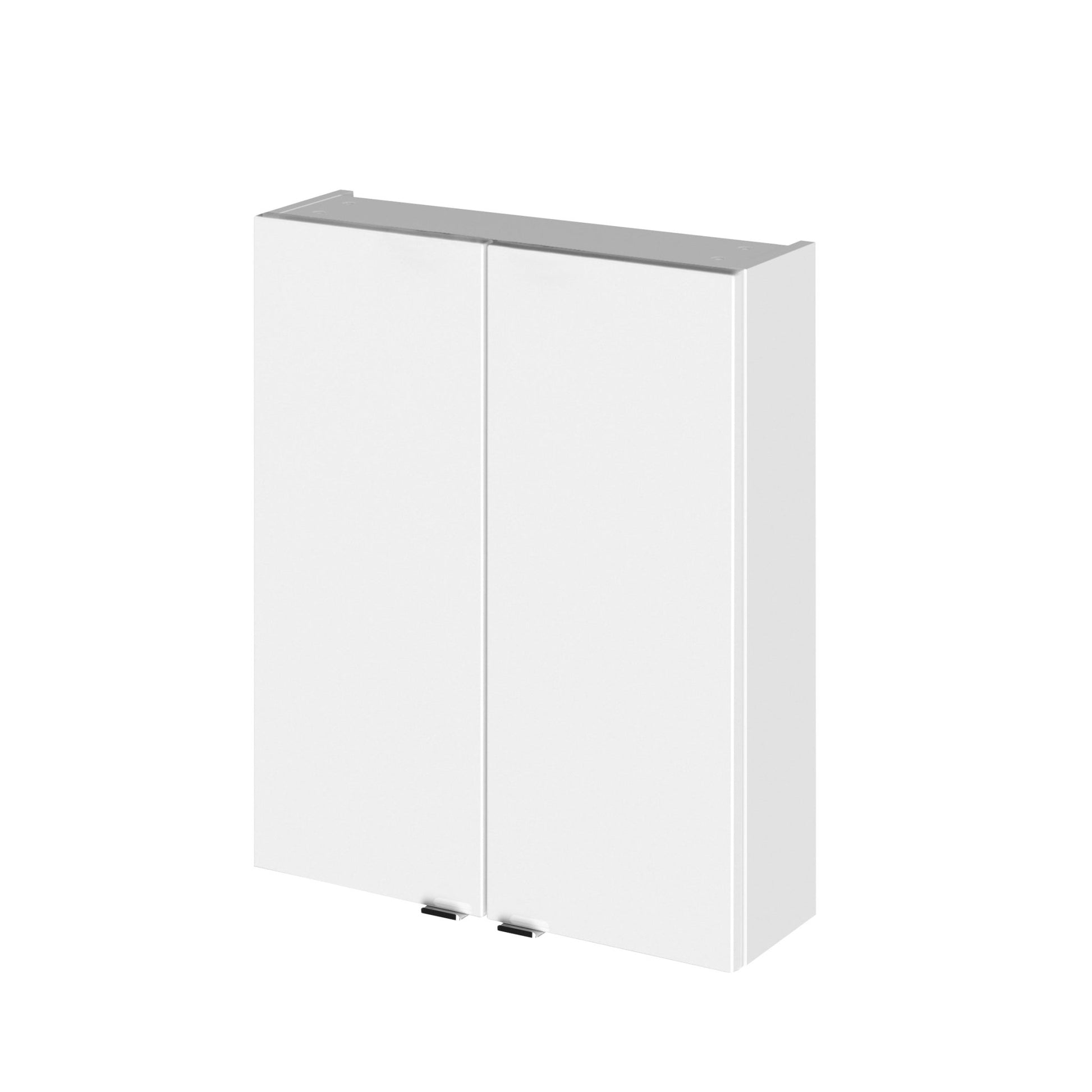 Hudson Reed Fusion 500mm Wall Unit Contemp Gloss White MFC Painted Gloss 713x500x182mm - JJ Building Materials
