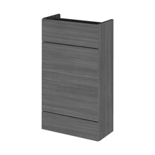 Hudson Reed Fusion 500mm Wc Unit - Compact Contemp Anthracite Woodgrain MFC Textured Woodgrain 864x500x255mm - JJ Building Materials