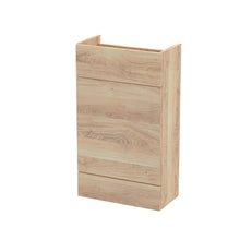 Hudson Reed Fusion 500mm Wc Unit - Compact Contemp Bleached Oak MFC Textured Woodgrain 864x500x255mm - JJ Building Materials