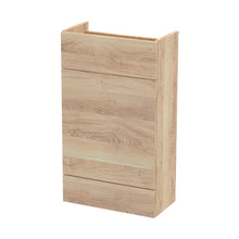 Hudson Reed Fusion 500mm Wc Unit - Compact Contemp Bleached Oak MFC Textured Woodgrain 864x500x255mm - JJ Building Materials