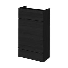 Hudson Reed Fusion 500mm Wc Unit - Compact Contemp Charcoal Black MFC Textured Woodgrain 864x500x255mm - JJ Building Materials