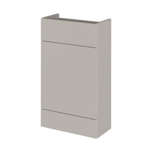 Hudson Reed Fusion 500mm Wc Unit - Compact Contemp Pebble Grey MFC Textured Woodgrain 864x500x255mm - JJ Building Materials