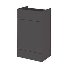 Hudson Reed Fusion 500mm Wc Unit Contemp Gloss Grey MFC Gloss 864x500x355mm - JJ Building Materials