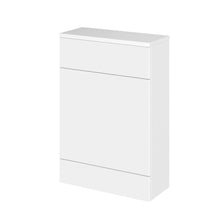 Hudson Reed Fusion 600mm Compact Wc Unit & Co - ordinating Top Contemp Gloss White MFC Painted Gloss 882x605x260mm - JJ Building Materials