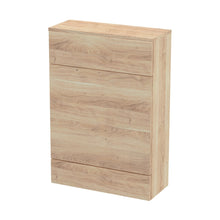 Hudson Reed Fusion 600mm Wc Unit (255mm Deep) Contemp Bleached Oak MFC Textured Woodgrain 882x605x260mm - JJ Building Materials