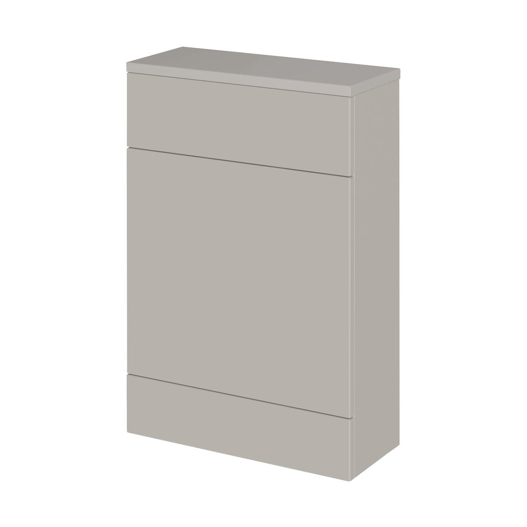 Hudson Reed Fusion 600mm Wc Unit (255mm Deep) Contemp Pebble Grey MFC Smooth Matt 882x605x260mm - JJ Building Materials