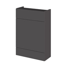 Hudson Reed Fusion 600mm Wc Unit - Compact Contemp Gloss Grey MFC Painted Gloss 864x600x255mm - JJ Building Materials