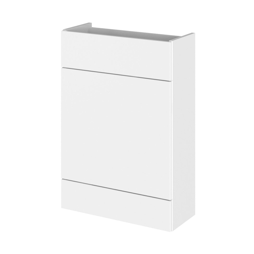 Hudson Reed Fusion 600mm Wc Unit - Compact Contemp Gloss White MFC Painted Gloss 864x600x255mm - JJ Building Materials