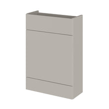 Hudson Reed Fusion 600mm Wc Unit - Compact Contemp Pebble Grey MFC Textured Woodgrain 864x600x255mm - JJ Building Materials