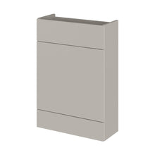 Hudson Reed Fusion 600mm Wc Unit - Compact Contemp Pebble Grey MFC Textured Woodgrain 864x600x255mm - JJ Building Materials