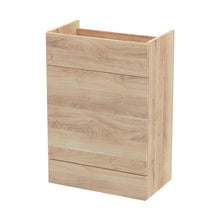 Hudson Reed Fusion 600mm Wc Unit Contemp Bleached Oak MFC Textured Woodgrain 864x600x355mm - JJ Building Materials