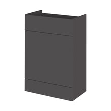 Hudson Reed Fusion 600mm Wc Unit Contemp Gloss Grey MFC Painted Gloss 864x600x355mm - JJ Building Materials